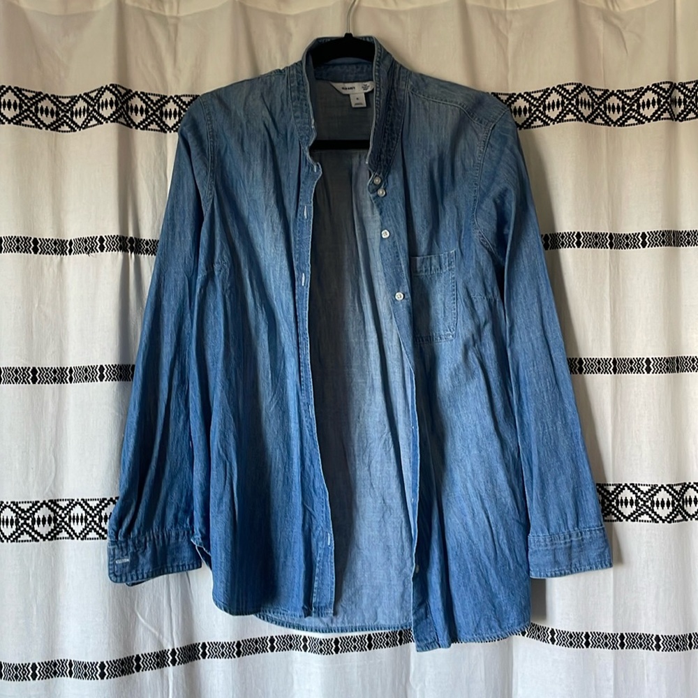 Old Navy Denim Chambray Classic Shirt XL